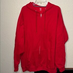 Athletic Works Men’s Red Zip Up Jacket 3XL Athletic Workout Track Jacket